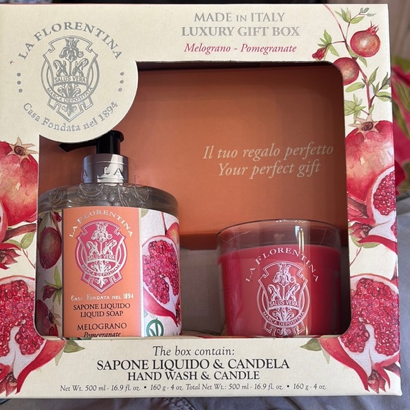La Fiorentina Red Hand Soap Gift Set - Picture 1 of 5